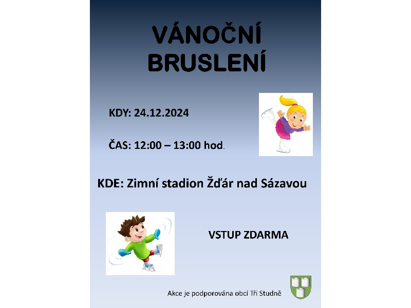 Vánoční bruslení 24.12. 2024